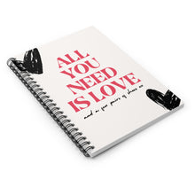 Cargar imagen en el visor de la galería, Motivational Spiral Notebook, Inspirational Journal, Writing Notebook, Gift for Writers, Ruled Line Paper
