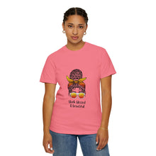 Cargar imagen en el visor de la galería, Empowered Statement Tee - Black Blessed & Beautiful, Unisex T-Shirt, Casual Wear, Gift for Friends, Summer Outfit, Positive Vibes