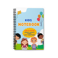 Cargar imagen en el visor de la galería, Kids Writing Notebook - Ruled Line Paper, Journal, Gift for Writers, Spiral Notebook for School, Cute Notebook for Kids