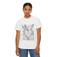 Cargar imagen en el visor de la galería, That’s A Lotta Love T-Shirt — CQ Family Heart Hands Graphic Tee, Unisex Vibe Tee, Fashion Statement Shirt, Gift, Affirmation Apparel, Everyday Wear