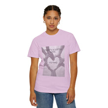 Cargar imagen en el visor de la galería, That’s A Lotta Love T-Shirt — CQ Family Heart Hands Graphic Tee, Unisex Vibe Tee, Fashion Statement Shirt, Gift, Affirmation Apparel, Everyday Wear