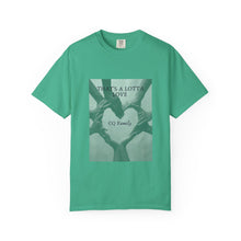 Cargar imagen en el visor de la galería, That’s A Lotta Love T-Shirt — CQ Family Heart Hands Graphic Tee, Unisex Vibe Tee, Fashion Statement Shirt, Gift, Affirmation Apparel, Everyday Wear