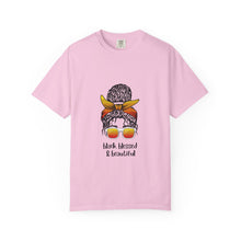 Cargar imagen en el visor de la galería, Empowered Statement Tee - Black Blessed & Beautiful, Unisex T-Shirt, Casual Wear, Gift for Friends, Summer Outfit, Positive Vibes