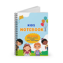 Cargar imagen en el visor de la galería, Kids Writing Notebook - Ruled Line Paper, Journal, Gift for Writers, Spiral Notebook for School, Cute Notebook for Kids