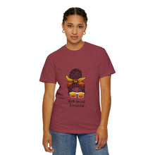 Cargar imagen en el visor de la galería, Empowered Statement Tee - Black Blessed &amp; Beautiful, Unisex T-Shirt, Casual Wear, Gift for Friends, Summer Outfit, Positive Vibes

