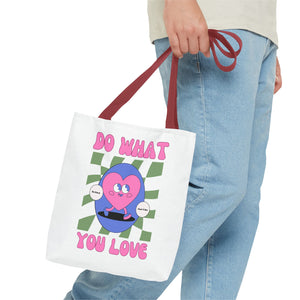 Heart Tote Bag, Inspirational Tote, Canvas Bag, Reusable Shopper, Grocery Bag