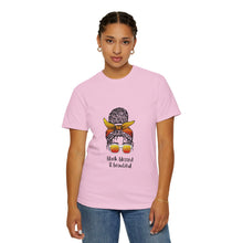 Cargar imagen en el visor de la galería, Empowered Statement Tee - Black Blessed &amp; Beautiful, Unisex T-Shirt, Casual Wear, Gift for Friends, Summer Outfit, Positive Vibes
