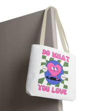 Cargar imagen en el visor de la galería, Heart Tote Bag, Inspirational Tote, Canvas Bag, Reusable Shopper, Grocery Bag
