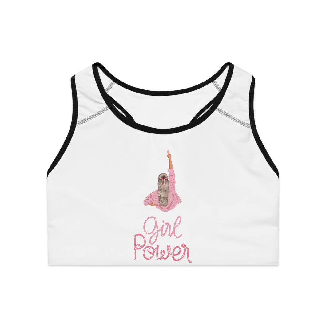 Empowerment Sports Bra - Girl Power Design