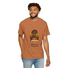 Cargar imagen en el visor de la galería, Empowered Statement Tee - Black Blessed &amp; Beautiful, Unisex T-Shirt, Casual Wear, Gift for Friends, Summer Outfit, Positive Vibes
