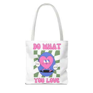 Heart Tote Bag, Inspirational Tote, Canvas Bag, Reusable Shopper, Grocery Bag