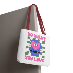 Heart Tote Bag, Inspirational Tote, Canvas Bag, Reusable Shopper, Grocery Bag