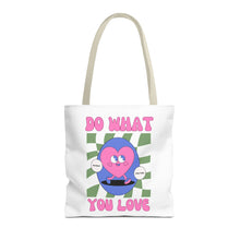 Cargar imagen en el visor de la galería, Heart Tote Bag, Inspirational Tote, Canvas Bag, Reusable Shopper, Grocery Bag
