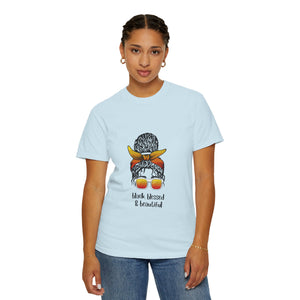 Empowered Statement Tee - Black Blessed & Beautiful, Unisex T-Shirt, Casual Wear, Gift for Friends, Summer Outfit, Positive Vibes