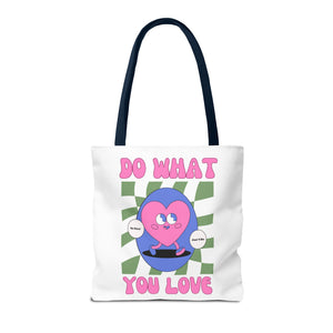Heart Tote Bag, Inspirational Tote, Canvas Bag, Reusable Shopper, Grocery Bag