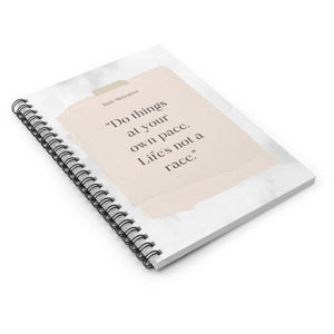 Motivational Spiral Notebook, Inspirational Journal, Writing Notebook, Gift for Writers, Ruled Line Paper