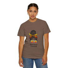 Cargar imagen en el visor de la galería, Empowered Statement Tee - Black Blessed &amp; Beautiful, Unisex T-Shirt, Casual Wear, Gift for Friends, Summer Outfit, Positive Vibes
