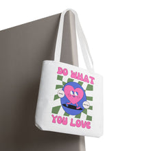 Cargar imagen en el visor de la galería, Heart Tote Bag, Inspirational Tote, Canvas Bag, Reusable Shopper, Grocery Bag
