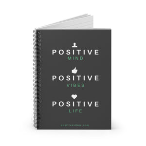 Motivational Spiral Notebook, Inspirational Journal, Writing Notebook, Gift for Writers, Ruled Line Paper