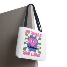 Cargar imagen en el visor de la galería, Heart Tote Bag, Inspirational Tote, Canvas Bag, Reusable Shopper, Grocery Bag
