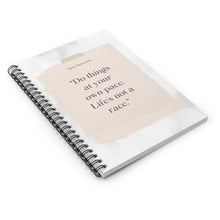 Load image into Gallery viewer, Motivational Spiral Notebook, Inspirational Journal, Writing Notebook, Gift for Writers, Ruled Line Paper
