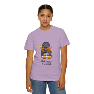 Empowered Statement Tee - Black Blessed & Beautiful, Unisex T-Shirt, Casual Wear, Gift for Friends, Summer Outfit, Positive Vibes