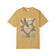 Cargar imagen en el visor de la galería, That’s A Lotta Love T-Shirt — CQ Family Heart Hands Graphic Tee, Unisex Vibe Tee, Fashion Statement Shirt, Gift, Affirmation Apparel, Everyday Wear
