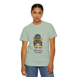 Empowered Statement Tee - Black Blessed & Beautiful, Unisex T-Shirt, Casual Wear, Gift for Friends, Summer Outfit, Positive Vibes