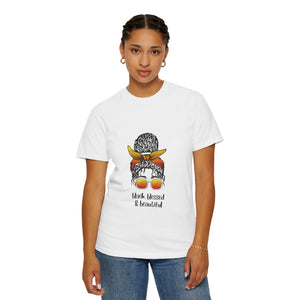 Empowered Statement Tee - Black Blessed & Beautiful, Unisex T-Shirt, Casual Wear, Gift for Friends, Summer Outfit, Positive Vibes