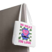 Cargar imagen en el visor de la galería, Heart Tote Bag, Inspirational Tote, Canvas Bag, Reusable Shopper, Grocery Bag
