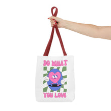Cargar imagen en el visor de la galería, Heart Tote Bag, Inspirational Tote, Canvas Bag, Reusable Shopper, Grocery Bag

