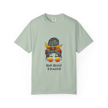 Cargar imagen en el visor de la galería, Empowered Statement Tee - Black Blessed &amp; Beautiful, Unisex T-Shirt, Casual Wear, Gift for Friends, Summer Outfit, Positive Vibes

