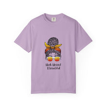 Cargar imagen en el visor de la galería, Empowered Statement Tee - Black Blessed &amp; Beautiful, Unisex T-Shirt, Casual Wear, Gift for Friends, Summer Outfit, Positive Vibes
