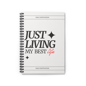 Motivational Spiral Notebook, Inspirational Journal, Writing Notebook, Gift for Writers, Ruled Line Paper