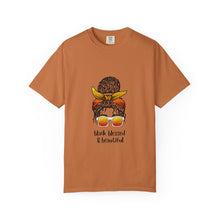 Cargar imagen en el visor de la galería, Empowered Statement Tee - Black Blessed &amp; Beautiful, Unisex T-Shirt, Casual Wear, Gift for Friends, Summer Outfit, Positive Vibes
