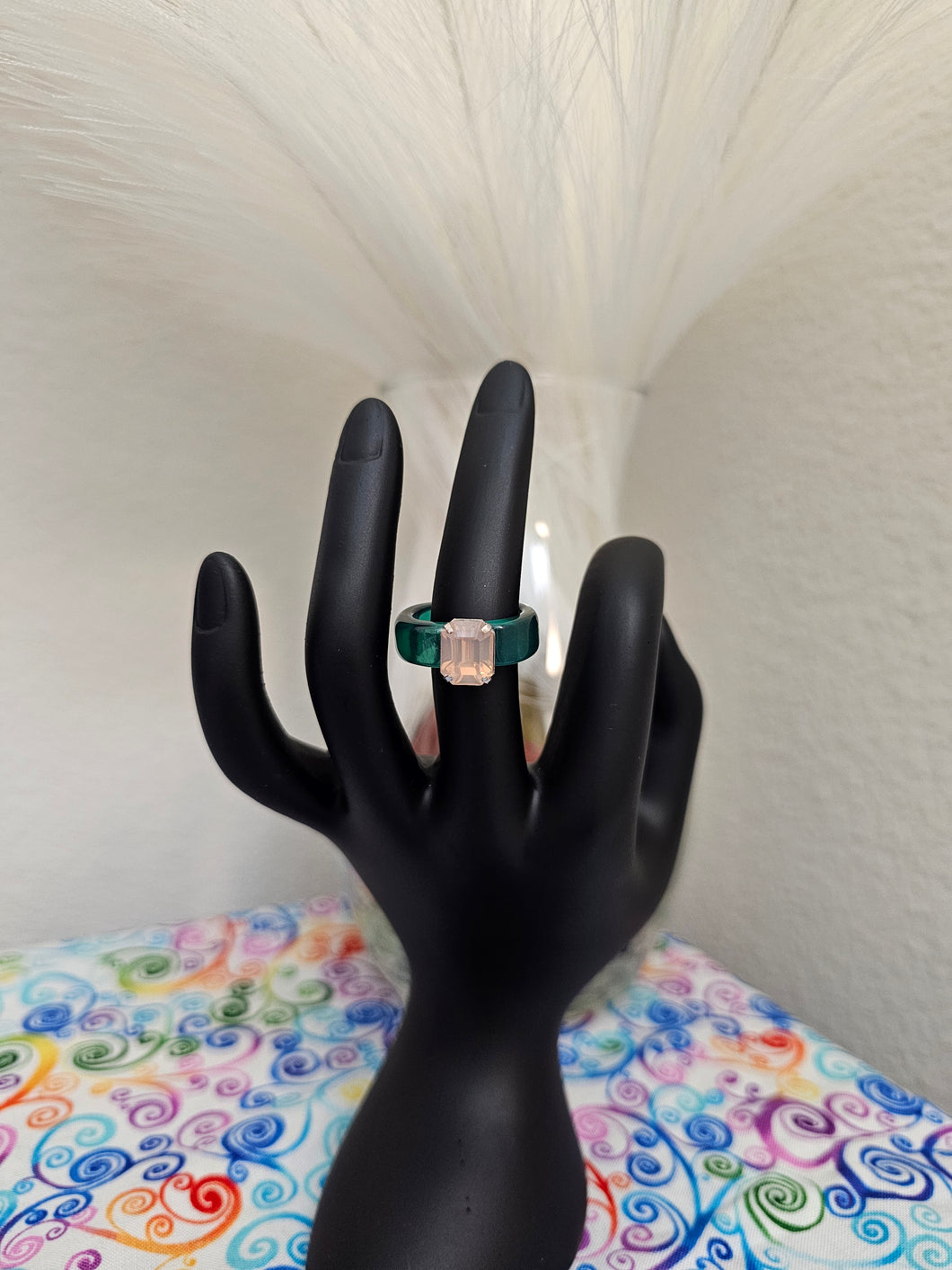 Pink Shamrock Ring