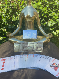 All Sliver Money Waterproof Cards
