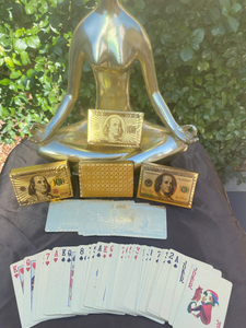 Gold Money Color Waterproof Cards
